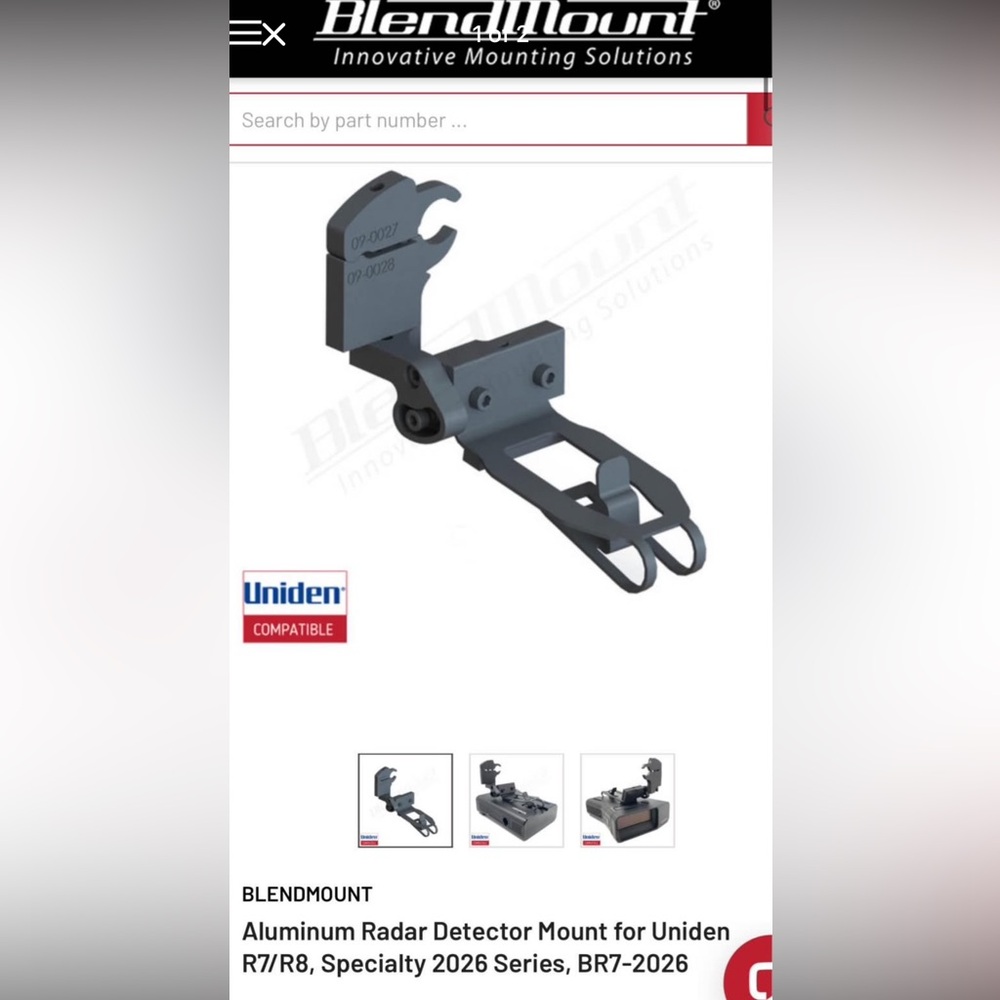 Uniden Compatible Mounting Bracket - image 1